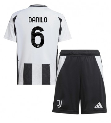 Juventus Danilo Luiz #6 Hemmakläder Barn 2024-25 Kortärmad (+ Korta byxor)